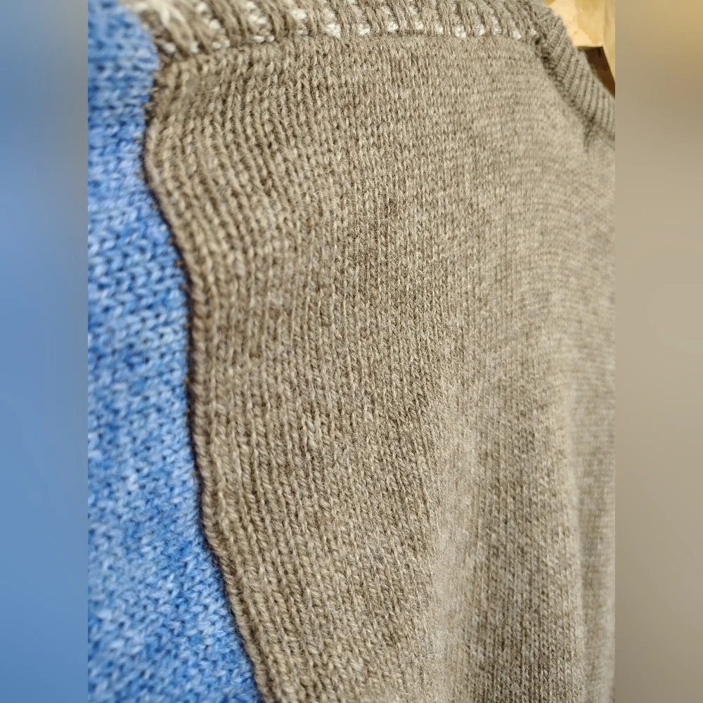 Northwestern Knitting Co Wool Sweater Mens Medium Geometric‎ Colorblock